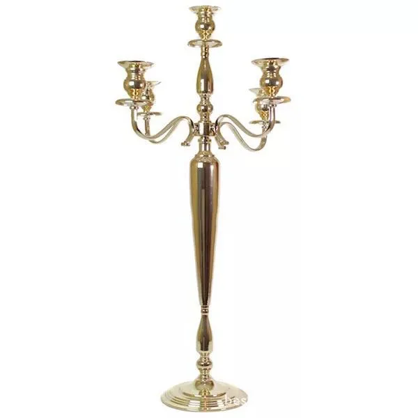 

100cm Tall Wedding Candelabra Metal Candle Holder Crystal Candlestick Table Decorations Centerpiece