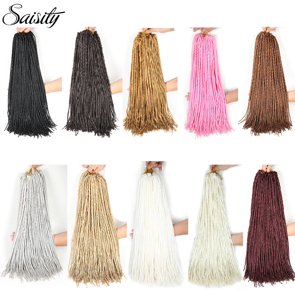 22 zoll dreadlocs häkeln zöpfe synthetische häkeln braid haar faux loks häkeln haar häkeln göttin loks afro flechten haar