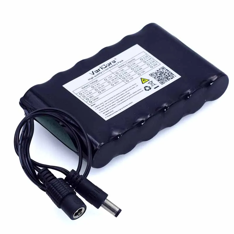 VariCore المحمولة سوبر 18650 قابلة للشحن بطارية أيون الليثيوم حزمة قدرة تيار مستمر 12 فولت 6800 Mah CCTV كام مراقب
