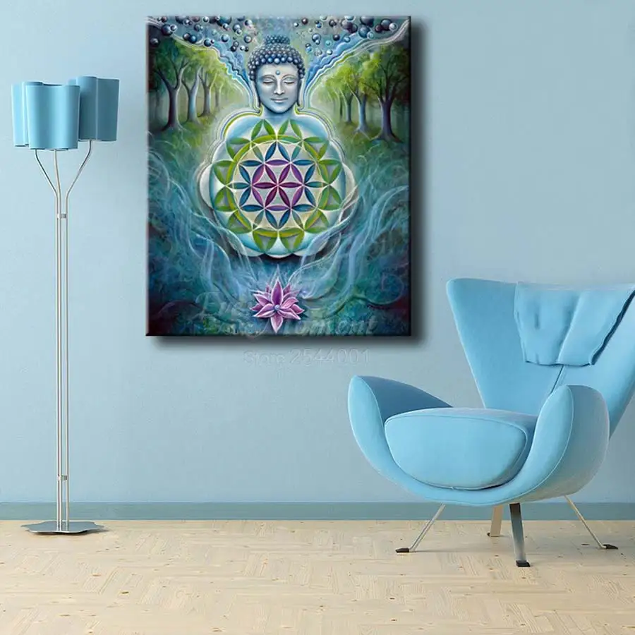 diy diamond painting buddha mandala 5d full square stones painting set mosaic kit home decor diamond embroidery painting ASF740