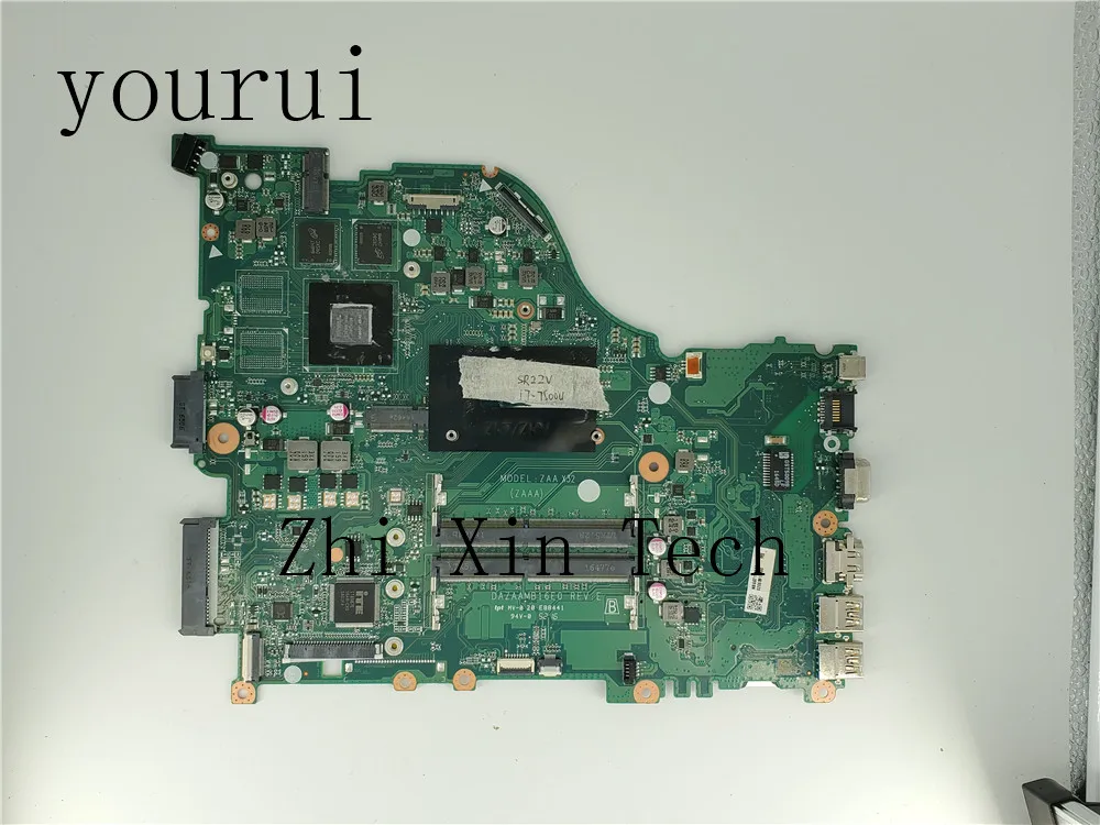 

yourui For ACER Aspire E5-575 E5-575G Laptop Motherboard i7-7500u CPU DDR3 NBGG711007 NB.GG711.007 DAZAAMB16E0 DDR3 Tested ok