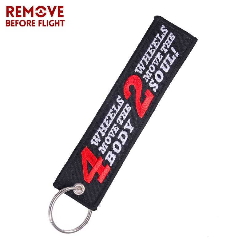 Motorcycle Car KeyChain Embroidery Key Holder Porta Chaves Key Ring Key fobs for Motorfiets Accessoires llavero coche 3 PCS