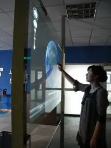 high quality! 42 inch dual usb interactive touch foil Film through glass window for Corporate office, meeting, training room