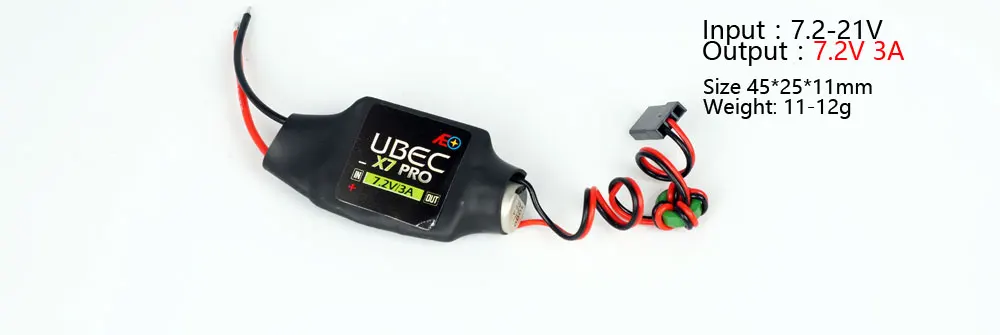

AEO Mini UBEC for RC Model 3.3V/5V/6V/7.2V/9V/12V High-Efficiency UBEC Module for Receivers, Servos and Flight Controllers