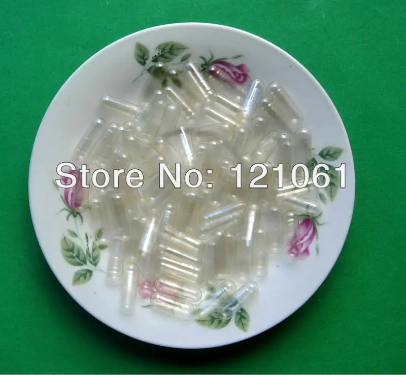 500PCS 3# VEG Plant  Joined Capsules!HPMC Capsule,Clear-Clear HPMC Vegetable empty capsules,vegetarian capsules,closed capsules!