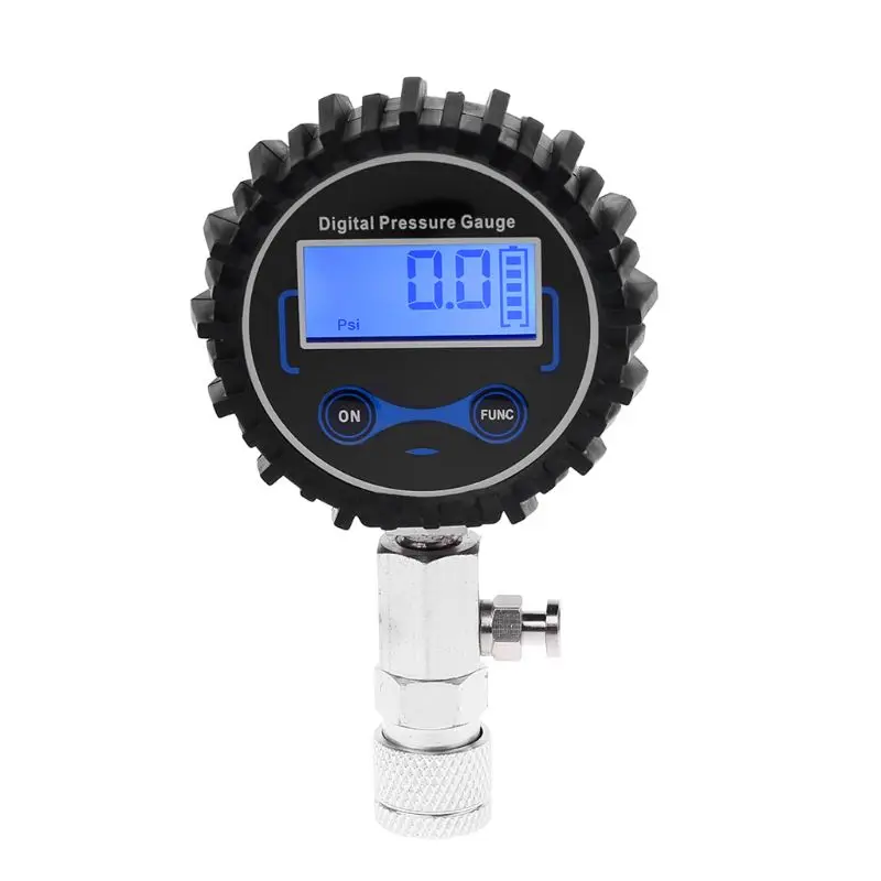 Pressure Gauge Digital Gas Engine Cylinder Compression Tester Tool Kit Car Motorcycle Pressure Gauge with Adapter