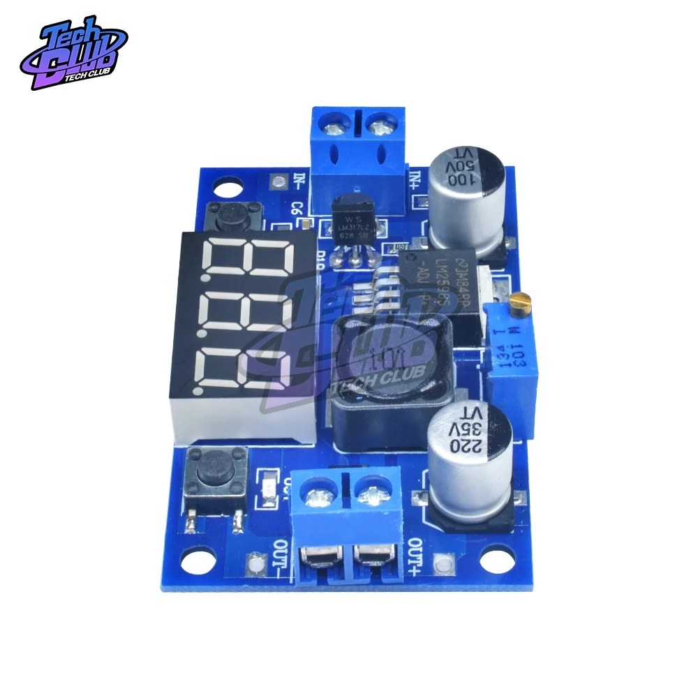 DC-DC Buck Step Down Module LM2596 DC/DC 4.0 ~ 40V a 1.25-37V regolatore di tensione regolabile con voltmetro a LED