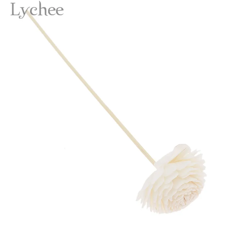 Lychee Life 5pcs Daisy Flower Rattan Reeds Fragrance Diffuser Non-fire Replacement Refill Sticks Home Decoration