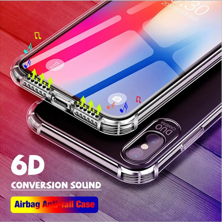 shockproof case For Samsung Galaxy S7 S8 S9 S10 Lite S10 Plus Note8 9 A6 A8 plus A7 2018 Case 6D Surround Transparent TPU case