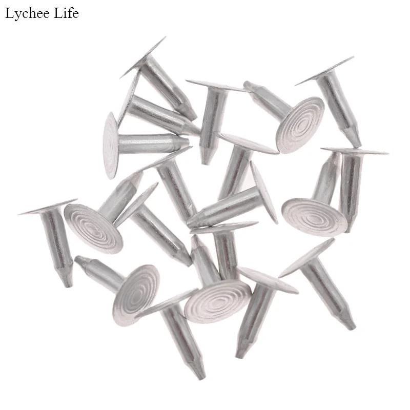 Lychee Life 20pcs Metal Jeans Tack Snap Button Stud Rivet NO-SEW Handmade Pants Clothes Accessories