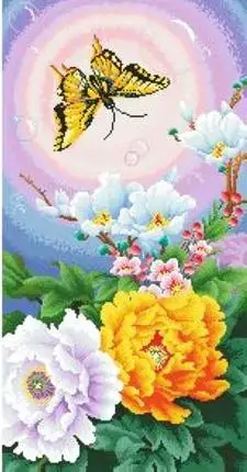 

Needlework,DIY Cross stitch,Sets For Full Embroidery kits,butterfly love flowers Print counted Pattern Cross-Stitch handwork