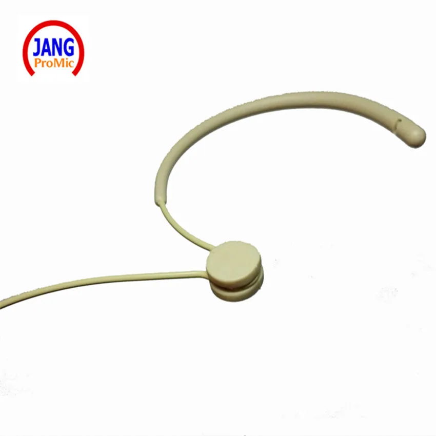 Comfortable Professional Headset Condenser Microphone Headworn Beige Microfone for Sennheiser Wireless System 3.5mm Screw Jack