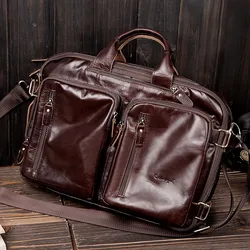 Cobbler Legend – sac à bandoulière pour homme, sacoche pour ordinateur portable, porte-documents de marque en cuir véritable, sac de voyage pour ordinateur portable