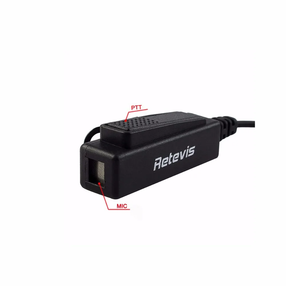 Retevis R-1M21 Grande PTT Mic Auricolare Tubo Acustico Auricolare Per Motorola DP4800 DP4801 XPR6550 DGP4150 P8268 Walkie Talkie ecc.