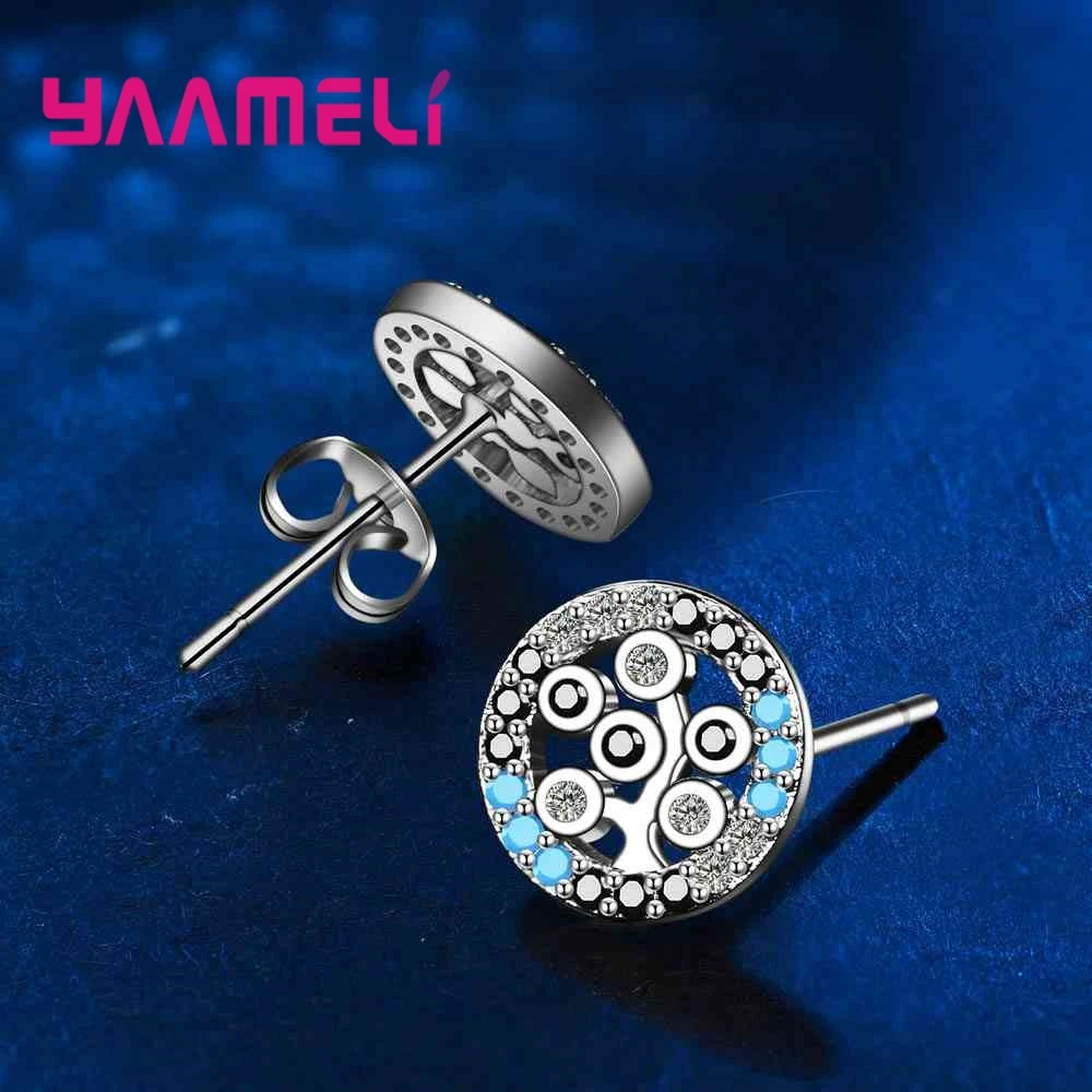 Bohemian Style Stud Earring For Women Wonderful Wedding/Engagement Gift Fine Travel Accessories Round Tree Jewelry Gift