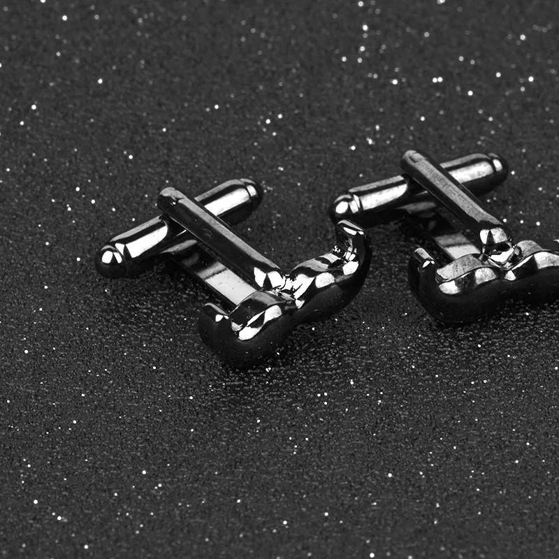 Luxury Men Cufflinks High Quality Music Note Black Beard Glasses Hexagonal Star Square Men\'s Shirts Suits Cuff Links Gift
