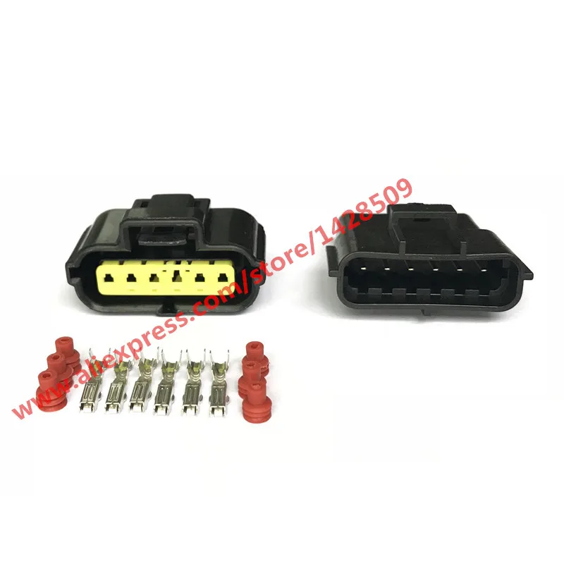 1 Set 6 Pin Accelerator Pedal Connector Female Male Auto Connector For KIA Hyundai Mitsubishi 184060-1