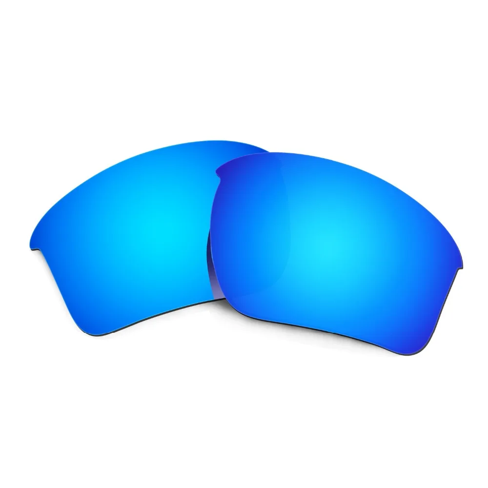 HKUCO For Half Jacket 2.0 XL Blue Polarized Replacement Lenses And Black Earsocks Rubber Kit