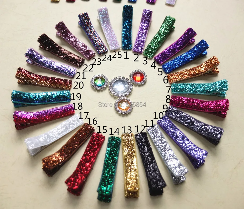 

Sparkling hair clips Hair barrettes Glitter hair clip Hairpins Kids clips Wholesale Hair bow Boutique clips supply 100 pcs/lot