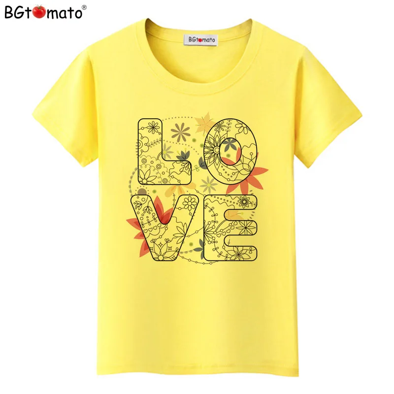 

New arrival LOVE t-shirt women fashion clothes beautiful tshirt good quality comfortable casual shirts