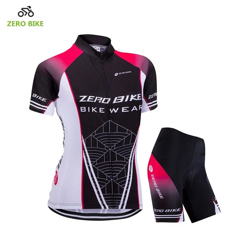 

ZEROBIKE Women's MTB Bike Short Sleeve Cycling Jersey Summer Breathable Shirt Sports Clothing Top ciclismo S-XL