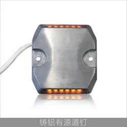 LED 유선 도로 스터드 노란색 빛 터널 도로 반사경 마커, DC12V 또는 DC24V, 새로운 디자인, 핫 세일