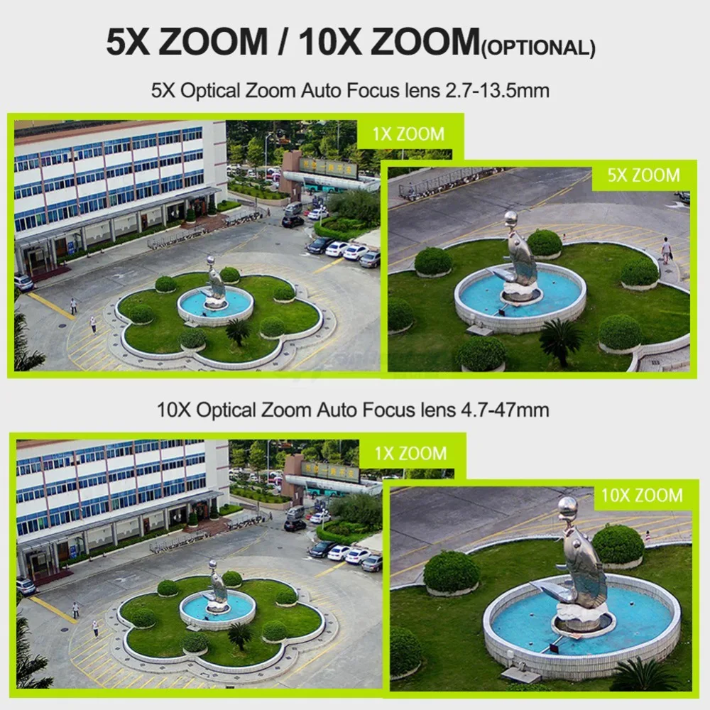 1080P 2MP 3G 4G SIM Card PTZ Camera Outdoor PTZ HD Bullet Camera Wireless IR 50M 5X / 10X Zoom Auto Focus CCTV Video Camera