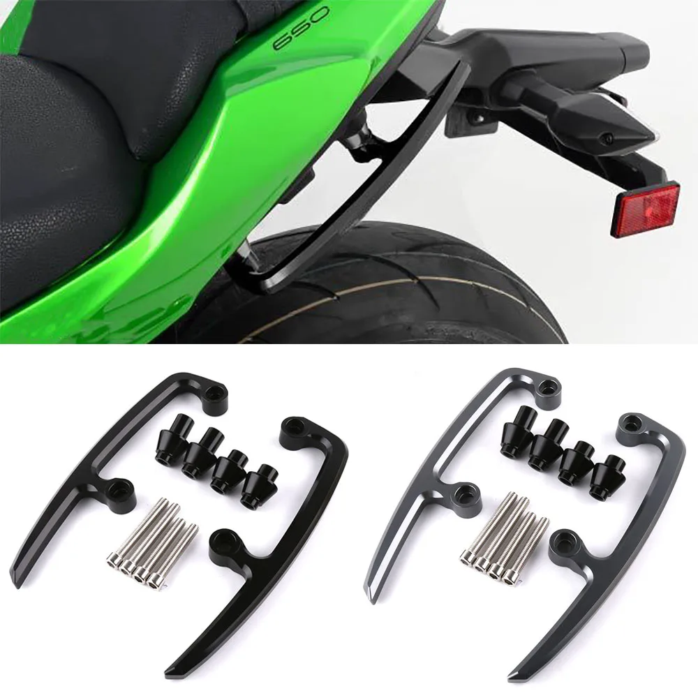 

Motorcycle CNC Aluminum Alloy Rear Grab Handle Armrest Passenger Arm Rests For Kawasaki Z650 2017 2018