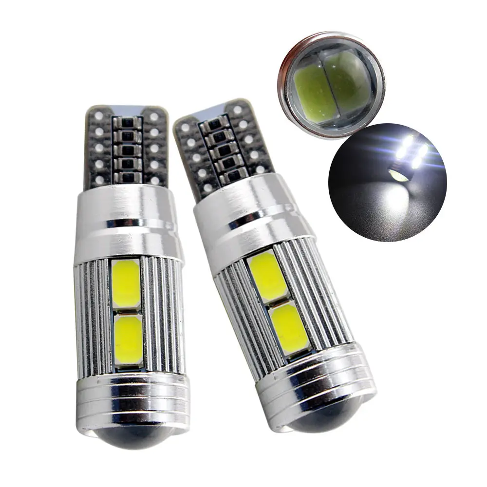 4 PCS Car Styling De Voiture Auto LED T10 194 W5W Canbus 10 SMD 5630 Ampoule LED Pas erreur LED Lumiere Parking T10 LED Side