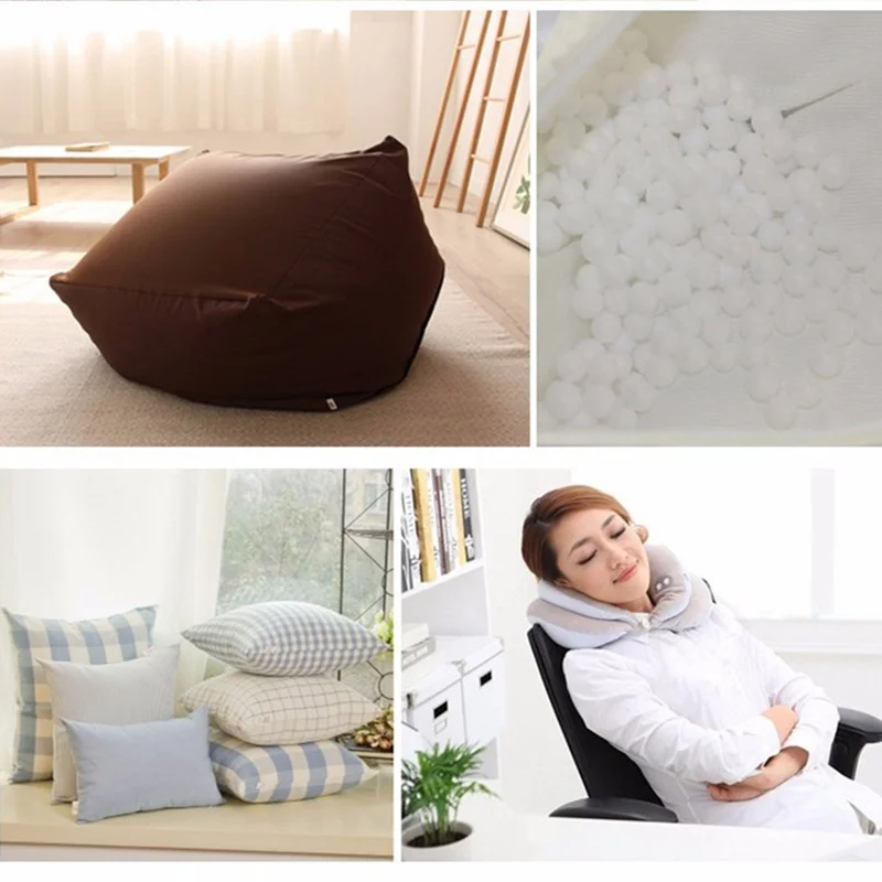 Wholesale White Foam Balls beanbag refilled baby toy Filler bed sleeping Pillow Bean Bags chair sofa Beads Filler Styrofoam ball