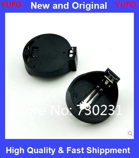 Free Shipping 100PCS Battery Button Cell Holder Socket Case CR2032 Cr2032 Battery Holder 2032