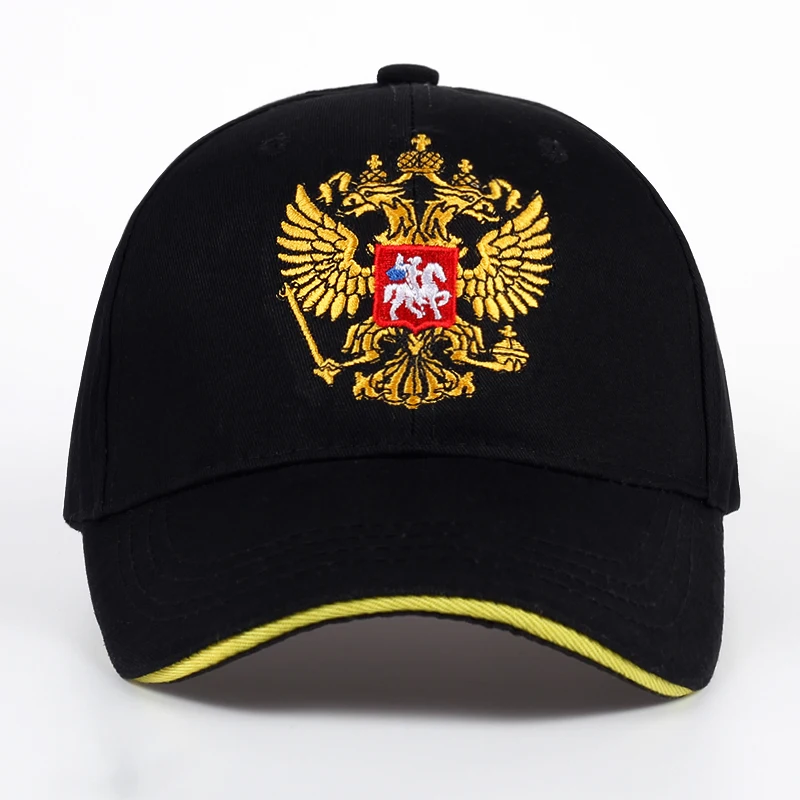 New Unisex 100%Cotton Outdoor Baseball Cap Russian Emblem Embroidery Snapback Fashion Sports Hats For Men & Women Patriot Cap