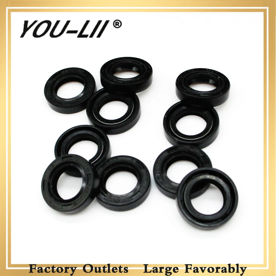 YOULII 10Pcs Oil Seal For STIHL MS180 MS170 MS250 MS230 017 018 021 023 025 Chainsaw 2-Stroke 15*25*5  Replace #9638 003 1581