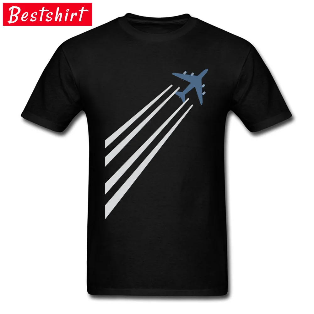 Simple Plane T Shirt Short Sleeve 100% Cotton Fashion Tops & Tees Top Quality Sky Simplified Aircraft Pilot SpaceX Tshirt Men