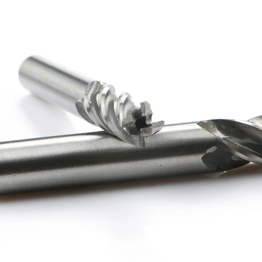 5ชิ้น/เซ็ตคาร์ไบด์ End Mill HSS Straight Shank 4ขลุ่ย4Mm-12Mm End Mill เส้นผ่าศูนย์กลาง Router ไม้อลูมิเนียม Mata Bor เครื่องตัดเครื่องมือ