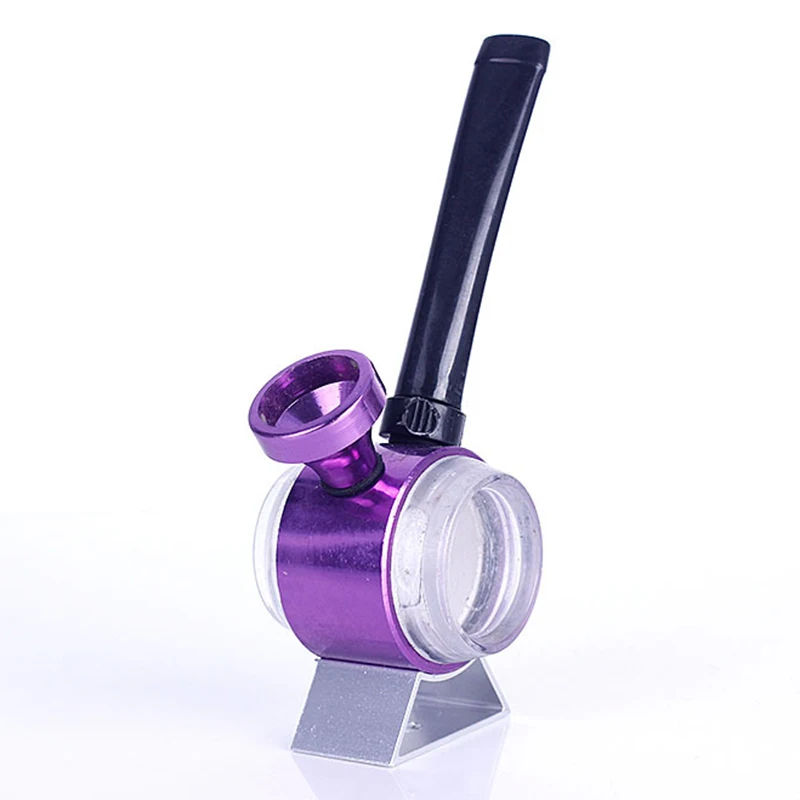 Mini Pipe Hookah Fashion Small Portable Smoking Pipes Metal Tobacco Pipe Shisha Narguile Gift Grinder Smoke