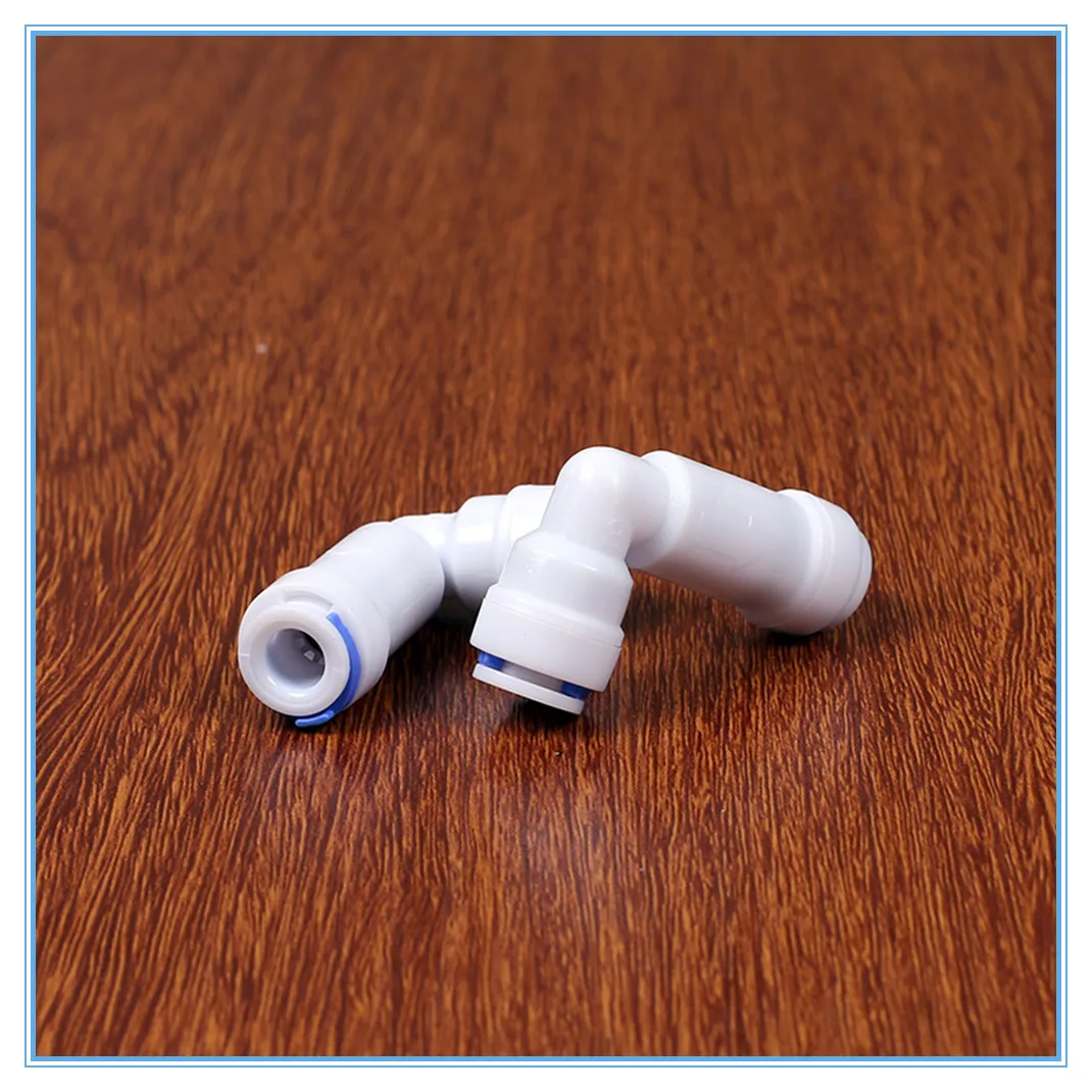 5PCS1/4 "-1/4" OD Rohr PE Rohrfitting Schlauch Ellenbogen Rückschlagventil Schnellkupplung Aquarium RO Wasserfilter Umkehrosmose System