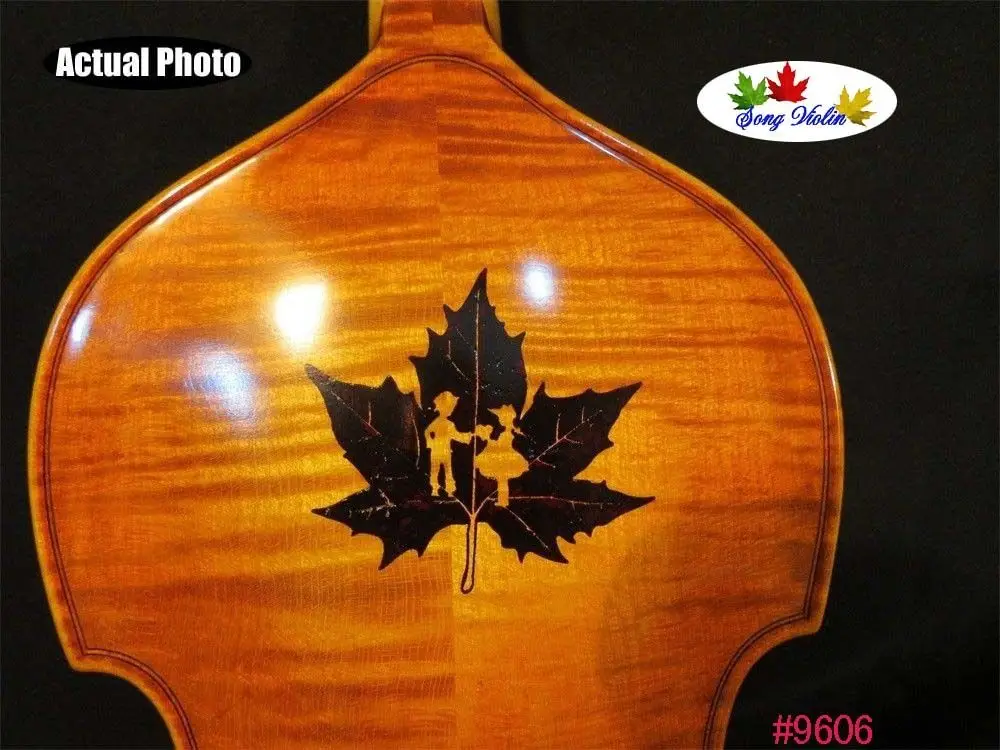 

Baroque style SONG Brand Maestro inlayed maple leaf 5 strings violin 4/4 #9606