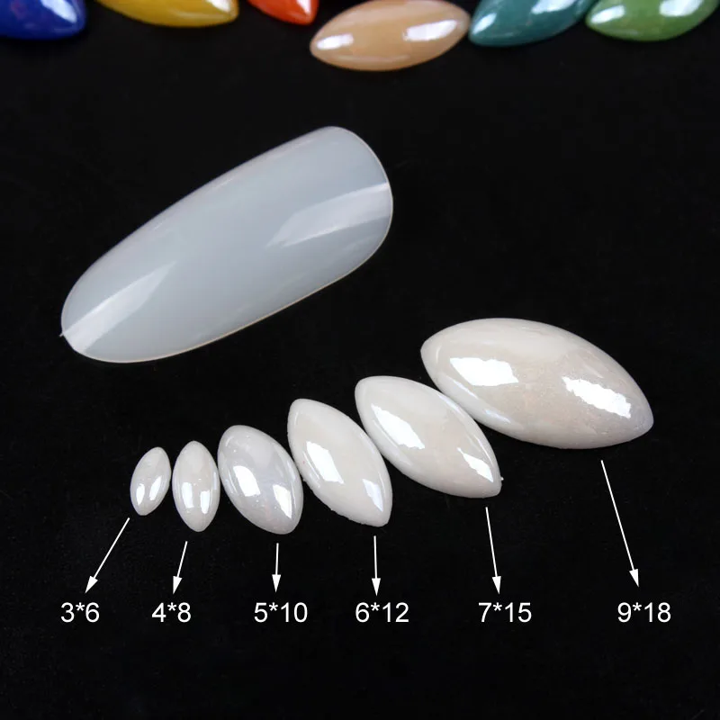 Mix color Ceramic Nail art Beads Horse eye Pearls 6mm-14mm 5 Sizes for Nail art DIY and garment free shipping