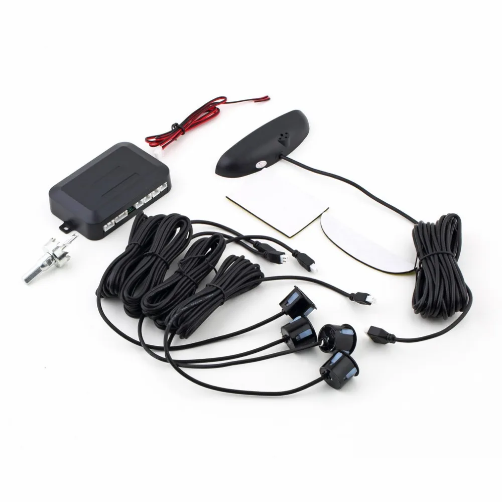 1Set Car LED Parking Sensor Assistance Reverse Backup Radar Monitor System Backlight Display+4 Sensors Free Shipping