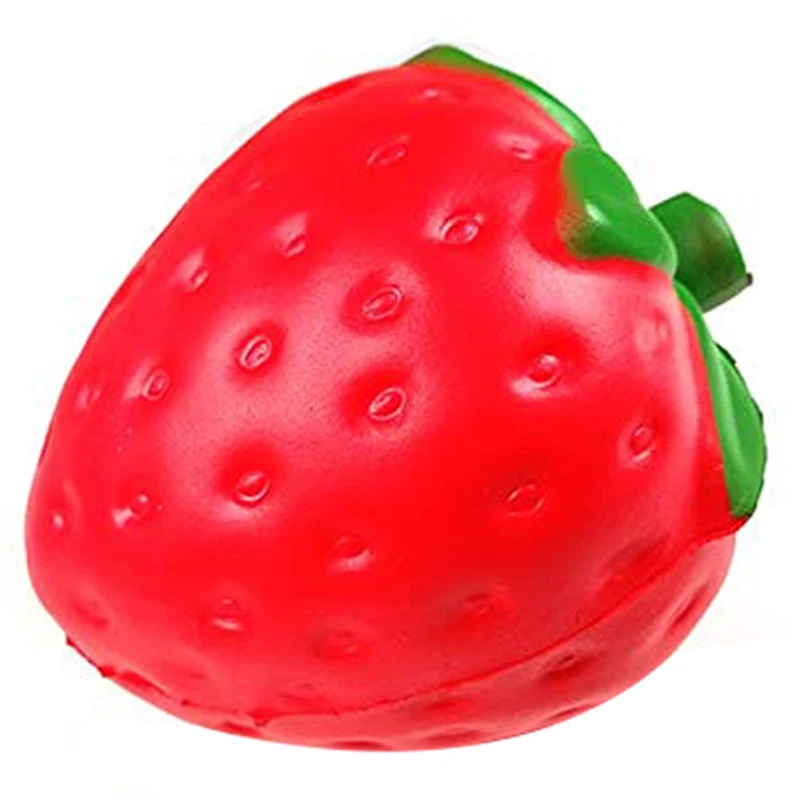 

Jumbo Strawberry Squishy Simulation Fruit PU Bread Slow Rising Cream Scented Soft Squeeze Toy Stress Relief for Kid Funny Gift