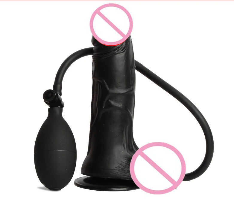 Female Realistic Inflatable Huge Dildo Penis Big Cock Sucker Dick Sex Shop Adult Products With Pressure Pump Sex Toys For Woman