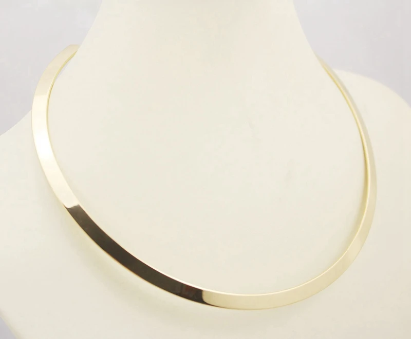 High Quality Stainless Steel Torques Necklace Gold Color Collares Jewelry Necklace Women Statement Choker Jewelry