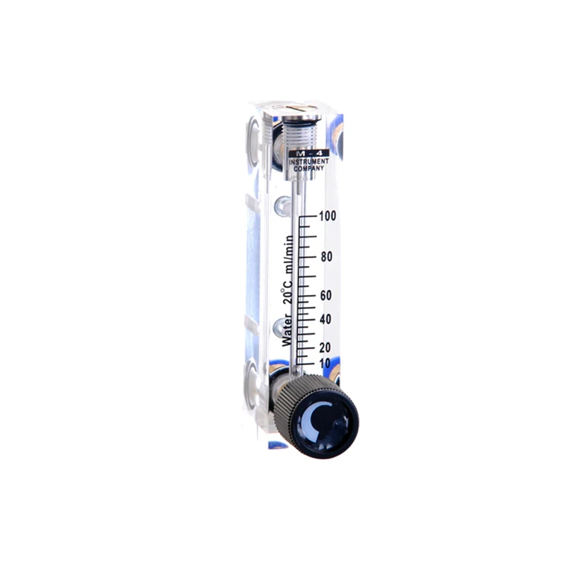 

Fit 6mm Tube O.D PMMA Liquid Flowmeter Water Flow Meter Square Panel Type Rotameter LZT-4T 10-100ml/min 6-60ml/min