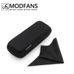 MODFANS-estuche negro para gafas de lectura, resistente al polvo y a los arañazos, peso ligero, Material no rompible, fácil de llevar.