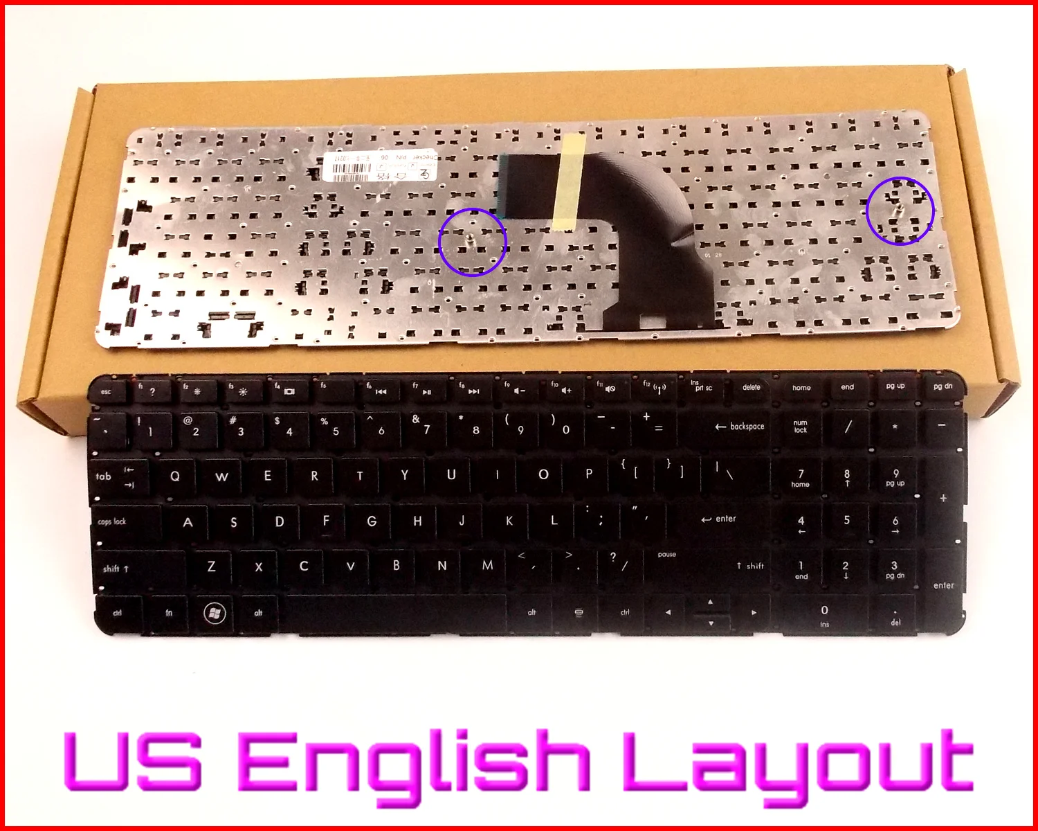 New Keyboard US English Version for HP DV7-7200 DV7-7000 M7-1000 DV7-7205tx DV7-7247CL DV7-7292NR DV7-7243CL Laptop