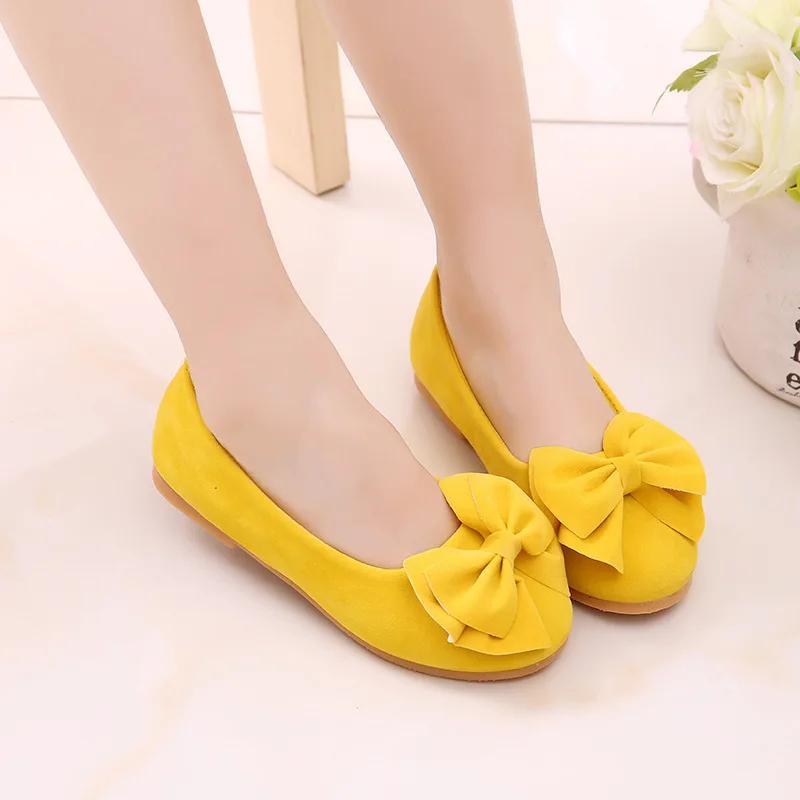 2019 New 5 Colors Kids Leather Shoes Princess Party Girls Baby Bow Shoes Children Student Dance Shoes 1 2 3 4 5 6 7 8 9 10 Years