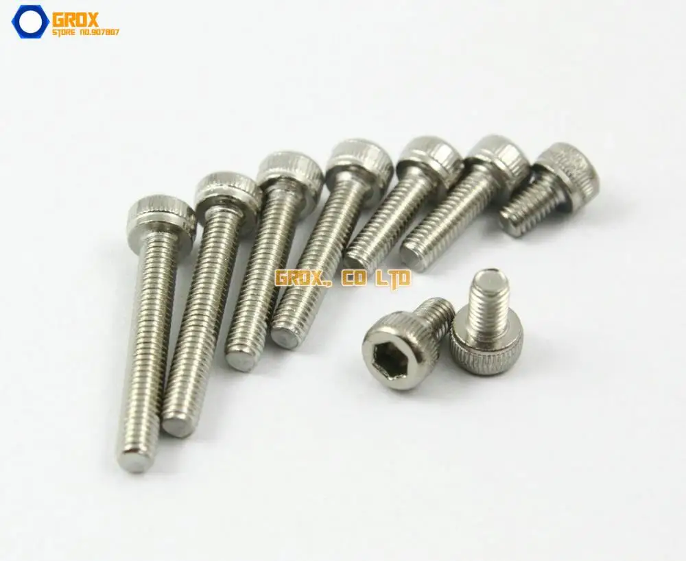 150 Pieces M3 x 3.5 mm 304 Stainless Steel Allen baut, Socket topi sekrup, Hex kepala DIN 912