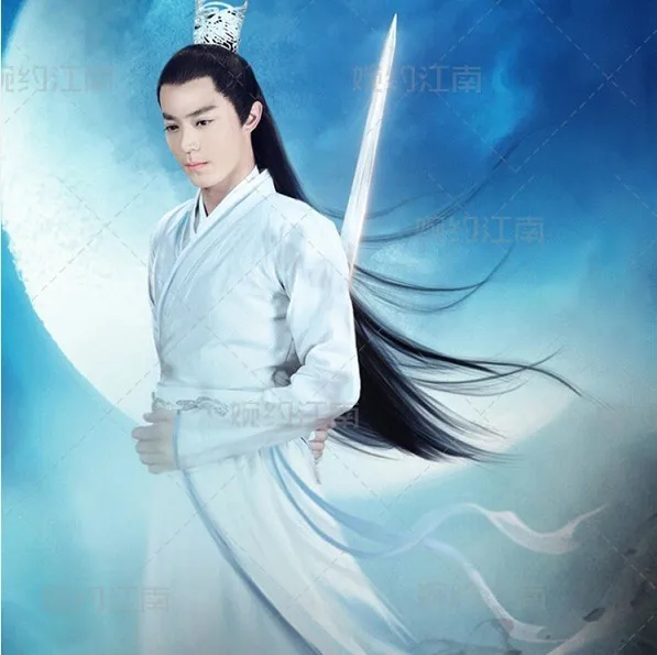 4 designs 2015 Newest TV Play Journey of the Flower Hua Qian Gu Actor Bai ZiHua Same Design Fairy Cosplay Men's Costume