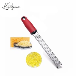 LMETJMA Cheese Grater, Lemon Zester, Ginger Grater with Micro Blade and Protective Cover Handheld Kitchen Cheese Tools K0095